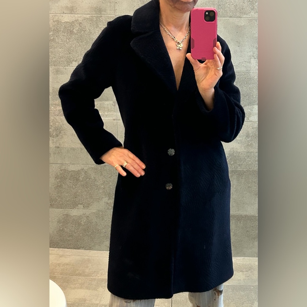 Soia & Kyo gorgeous blue wool coat